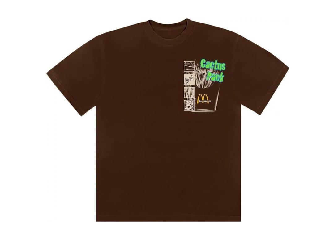 Travis Scott Cactus Jack By Travis Scott x McDonald's Cactus Pack Vintage Promo T-Shirt Brown