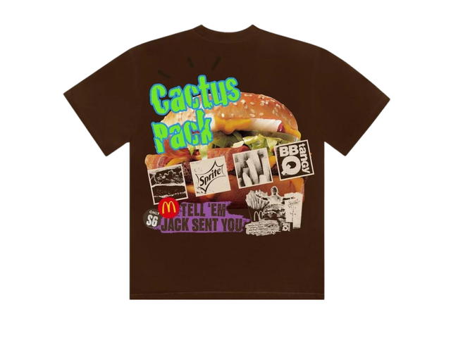 Travis Scott Cactus Jack By Travis Scott x McDonald's Cactus Pack Vintage Promo T-Shirt Brown - view 2