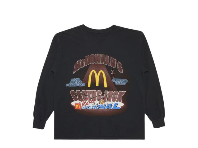 Travis Scott Cactus Jack by Travis Scott x McDonald's Invitational Long-Sleeve T-Shirt Black - view 1