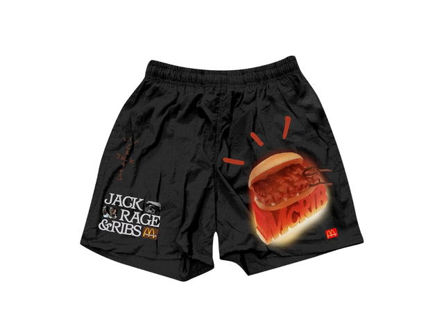 Travis Scott Cactus Jack by Travis Scott x McDonald's McRib Shorts Black - view 1