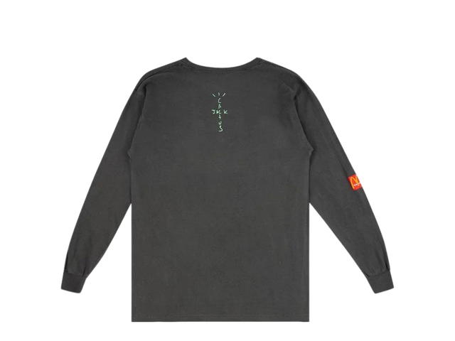 Travis Scott Cactus Jack by Travis Scott x McDonald's Smile Long-Sleeve T-Shirt Black Pigment Dye - view 2