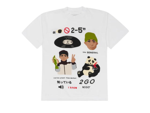 Cactus Plant Flea Market Cactus Plant Flea Market I Know Nigo T-Shirt White - view 1