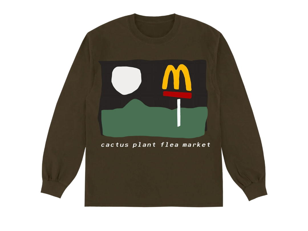 Cactus Plant Flea Market Cactus Plant Flea Market x McDonald's 24/7 Long Sleeve T-Shirt Clove
