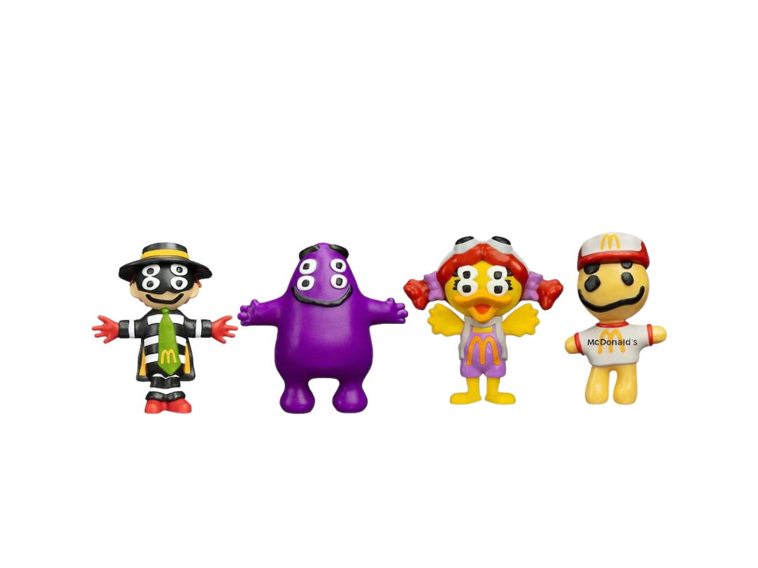 Cactus Plant Flea Market Cactus Plant Flea Market x McDonald's Toys Hamburglar Grimace Birdie The Early Bird Cactus Buddy Set of 4 Figures