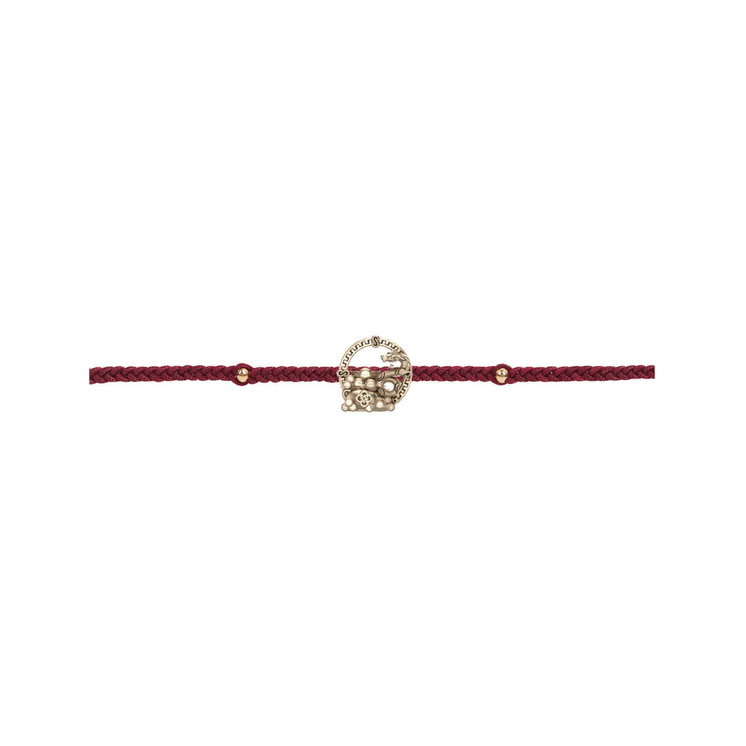 RAVIPA Caishen Golden Gold Bracelet (Burgundy)