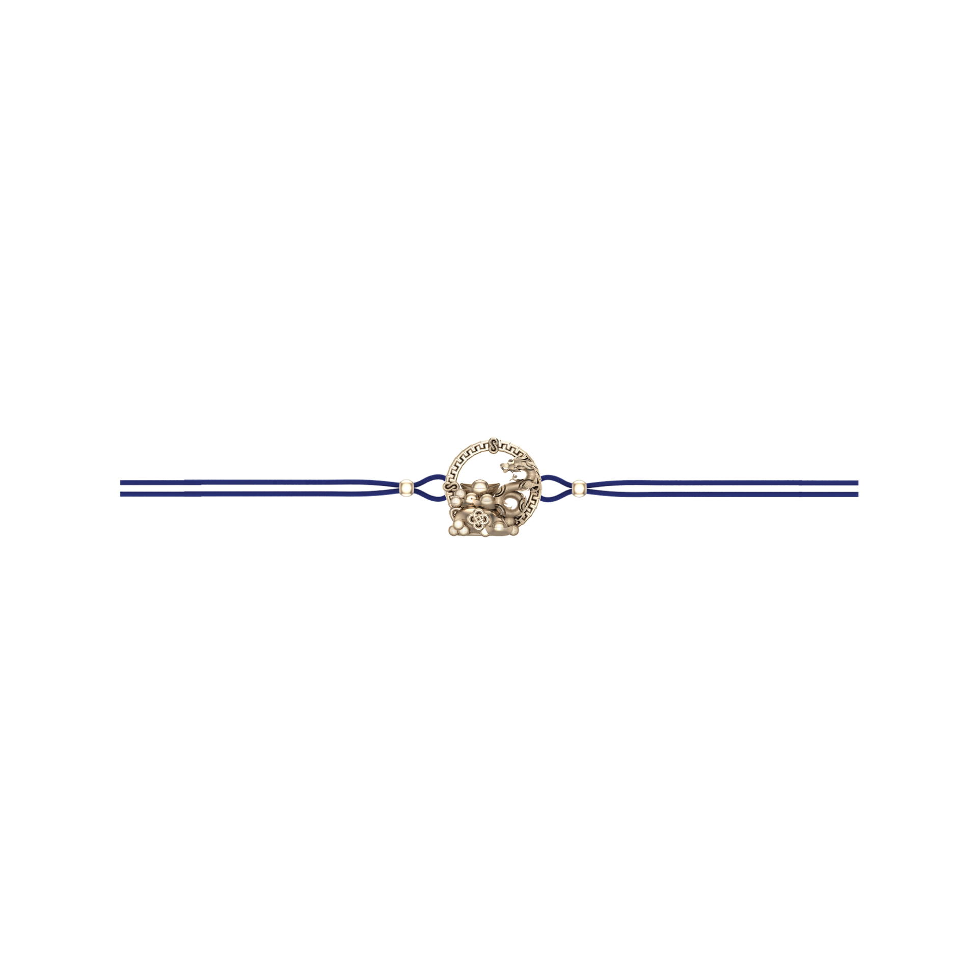 RAVIPA Caishen Golden Gold Bracelet (Navy)