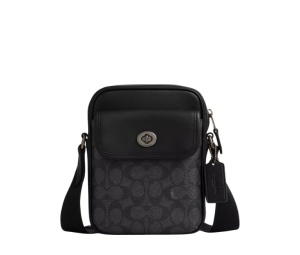 Buy Coach Turnlock Crossbody Bag In Signature Canvas Black at Sasom – Authentic and Ready to Ship