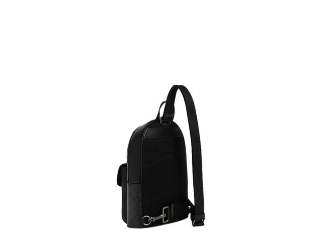 Coach Coach Turnlock Sling Pack Charcoal Black - view 2