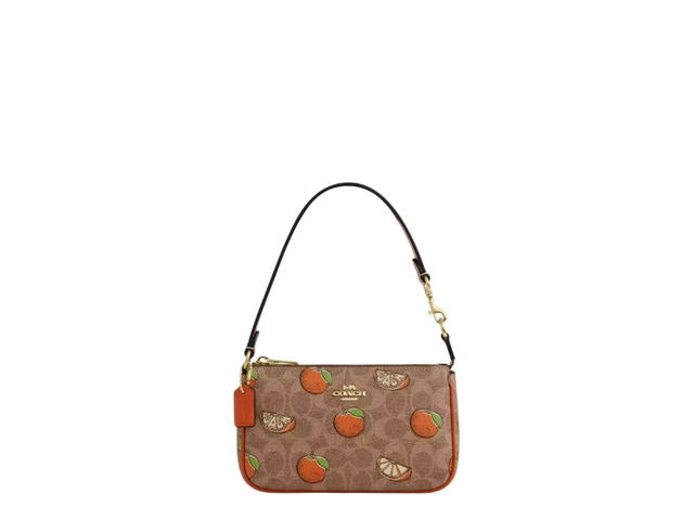 Coach Coach Nolita 19 In Signature Canvas With Orange Print - view 1