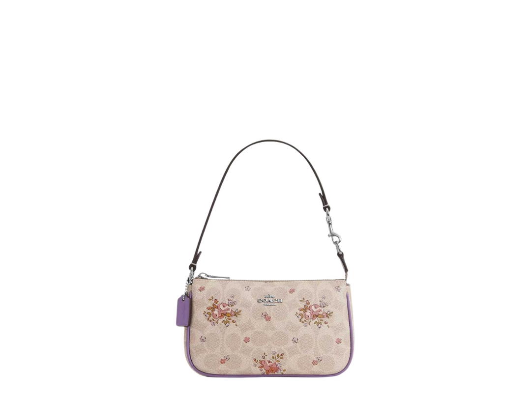 Coach Coach Nolita 19 In Signature Canvas With Floral Print Sand Multicolor