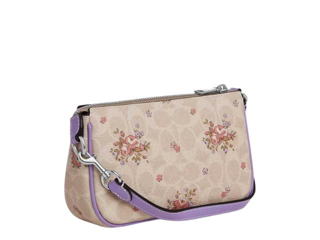 Coach Coach Nolita 19 In Signature Canvas With Floral Print Sand Multicolor - view 2
