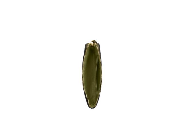Coach Coach Corner Zip Wristlet In Signature Canvas Olive Gold - view 2