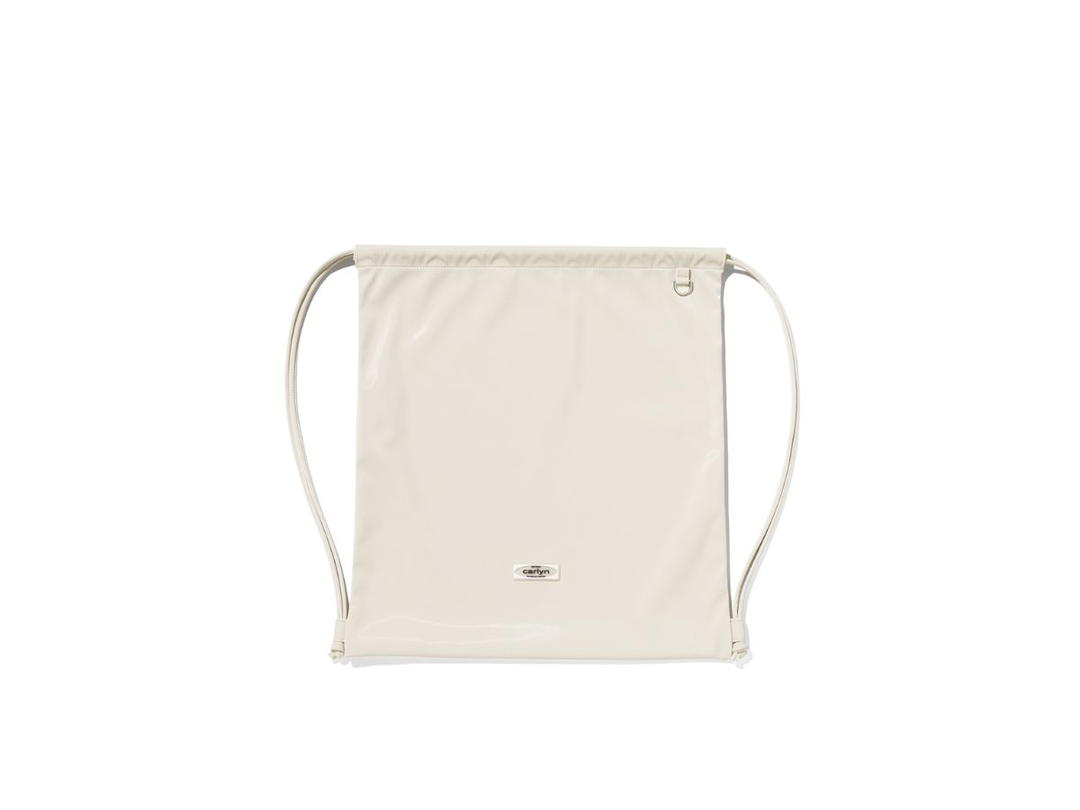 Carlyn Carlyn Babe Backpack In Artificial Leather Glossy Ivory