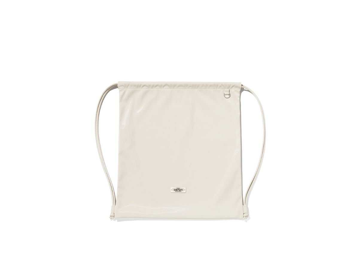 Carlyn Carlyn Babe Backpack In Artificial Leather Glossy Ivory