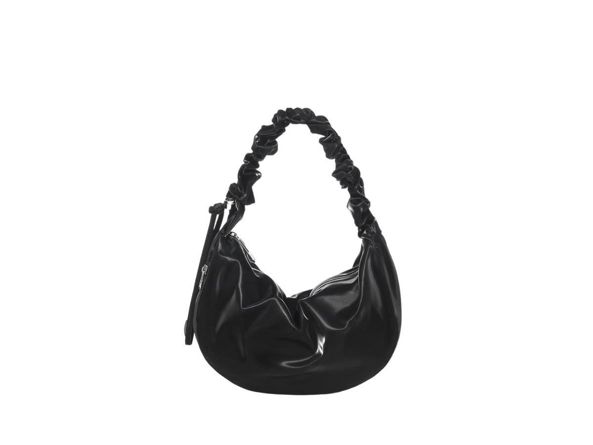Carlyn Carlyn Babe M In Artificial Leather With Silver Hardware Glossy Black