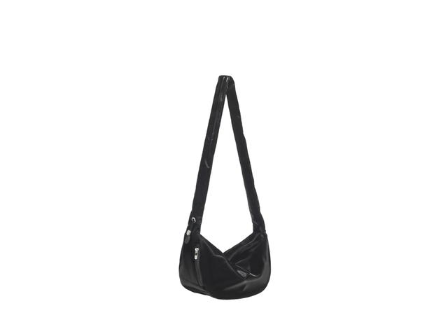 Carlyn Carlyn Babe M In Artificial Leather With Silver Hardware Glossy Black - view 3