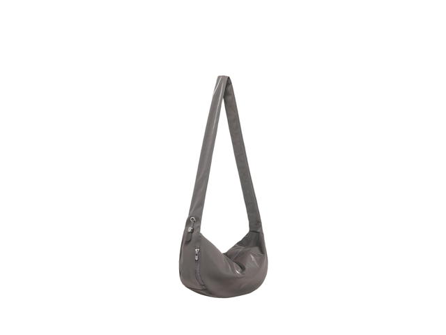 Carlyn Carlyn Babe M In Artificial Leather With Silver Hardware Glossy Gray - view 3