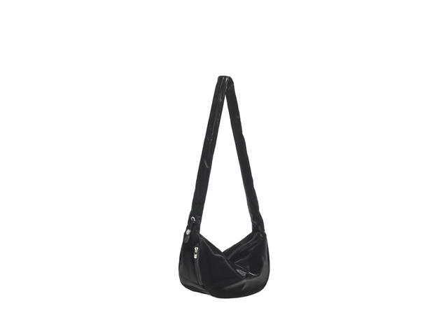 Carlyn Carlyn Babe M In Artificial Leather With Silver Hardware Satin Black - view 3