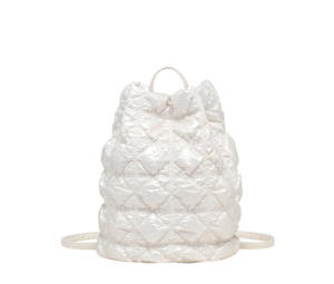 Buy Carlyn Clover Backpack Pearl White at Sasom – Authentic and Ready to Ship
