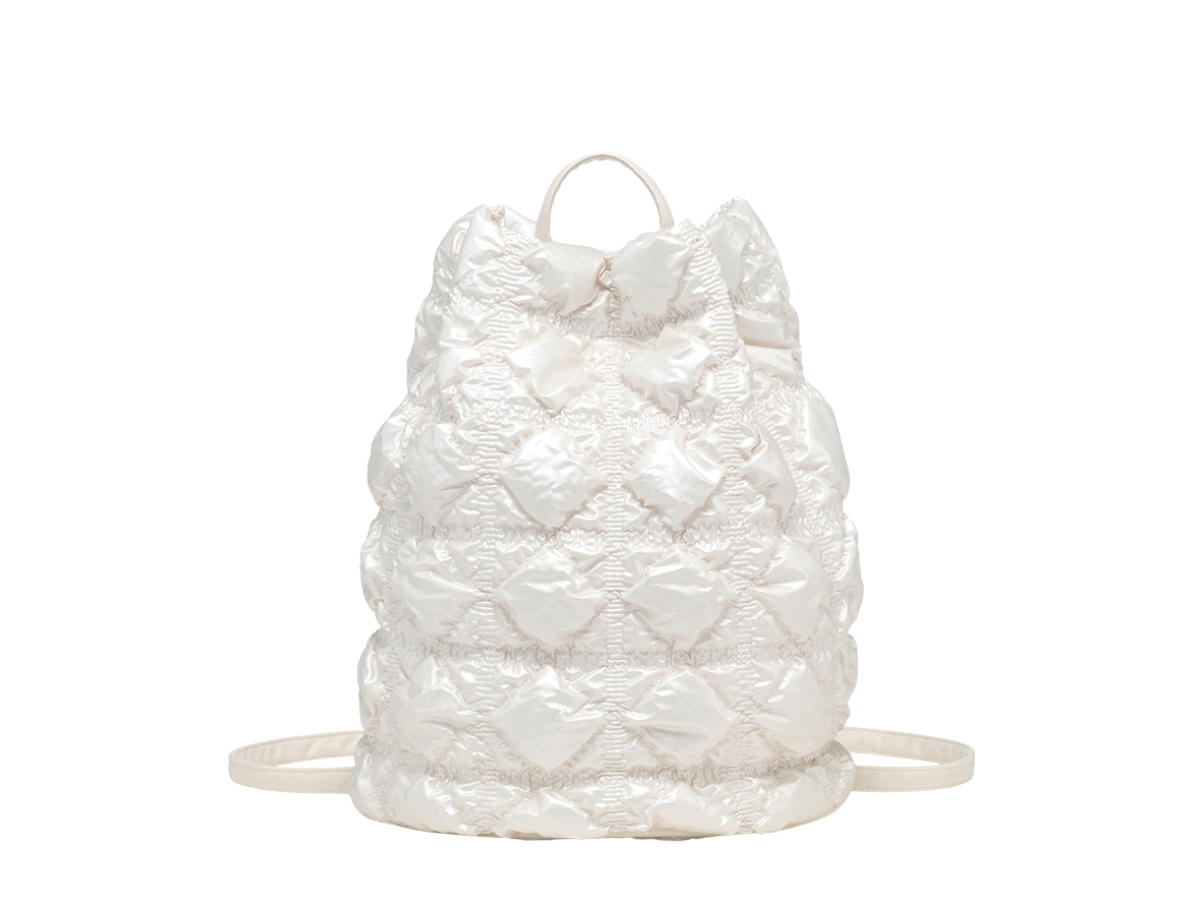 Carlyn Carlyn Clover Backpack Pearl White