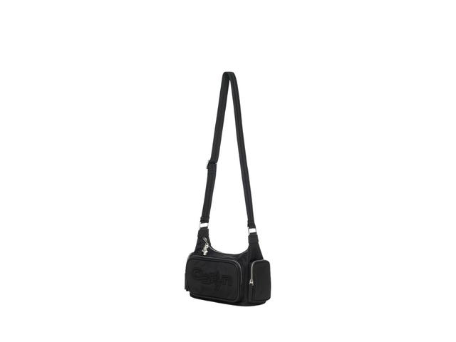 Carlyn Carlyn Coco Bag In Nylon Twill Fabric With Silver Hardware Black - view 5