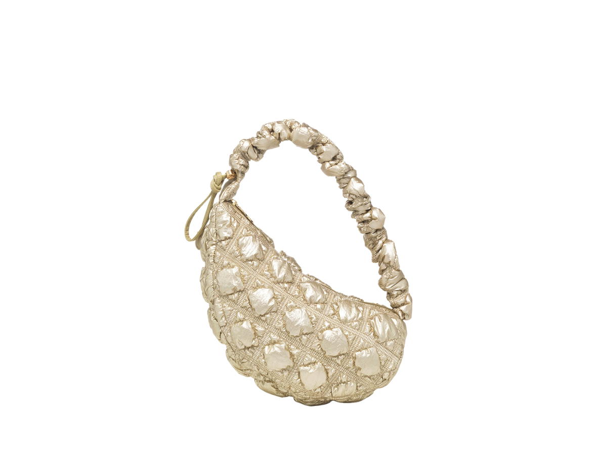 Carlyn Carlyn Cozy Glaze In Nylon With Gold Hardware Gold