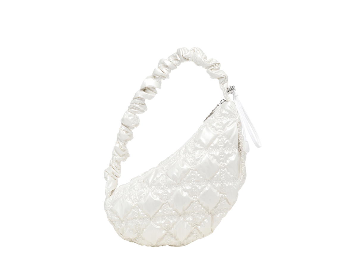 Carlyn Carlyn Cozy Glow In Polyester-PU Pearl White