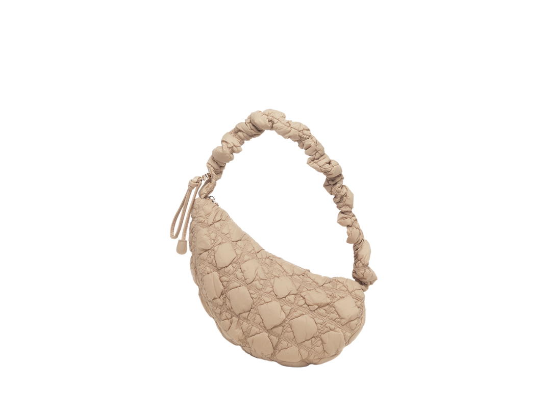 Carlyn Carlyn Cozy M In Nylon With Gold Hardware Beige