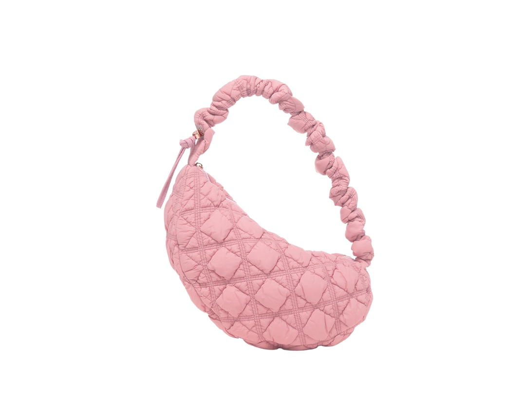 Carlyn Carlyn Cozy M In Nylon With Gold Hardware Cream Pink
