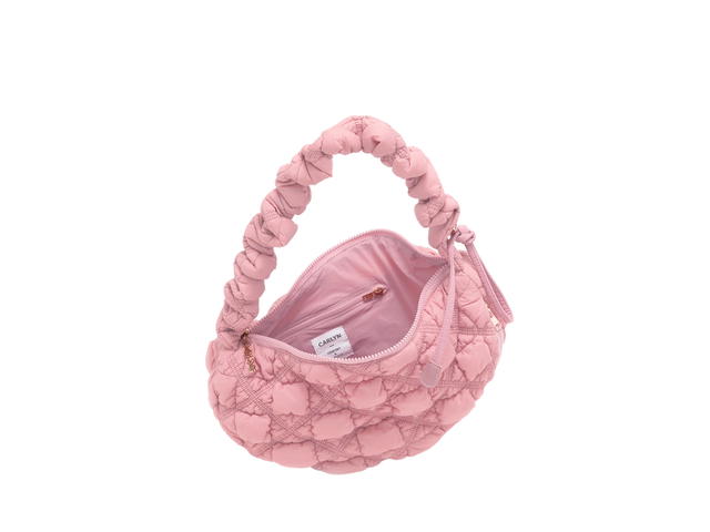 Carlyn Carlyn Cozy M In Nylon With Gold Hardware Cream Pink - view 2