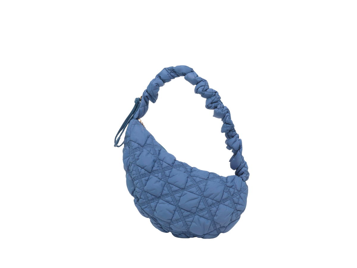 Carlyn Carlyn Cozy M In Nylon With Gold Hardware Denim Blue