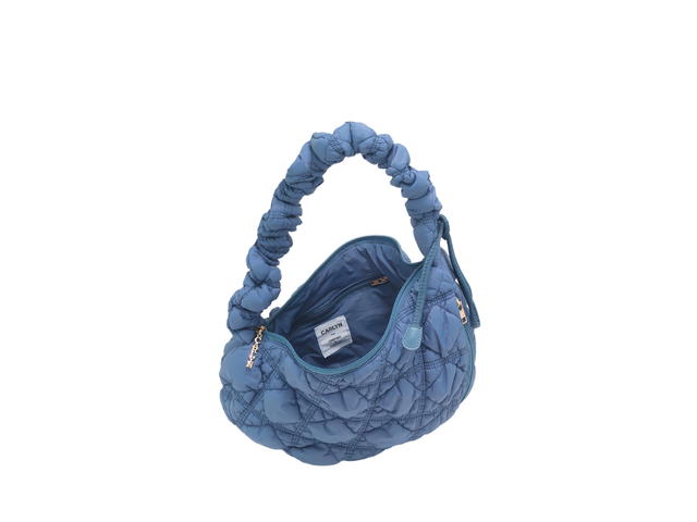 Carlyn Carlyn Cozy M In Nylon With Gold Hardware Denim Blue - view 2