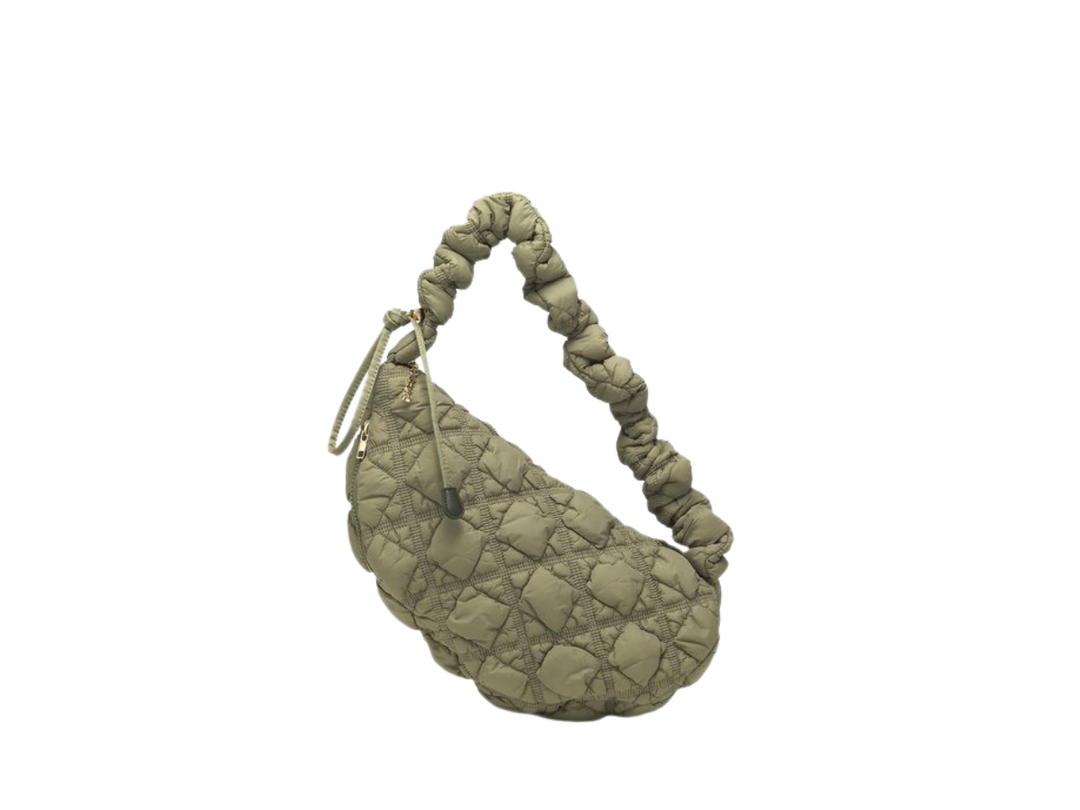 Carlyn Carlyn Cozy M In Nylon With Gold Hardware Khaki