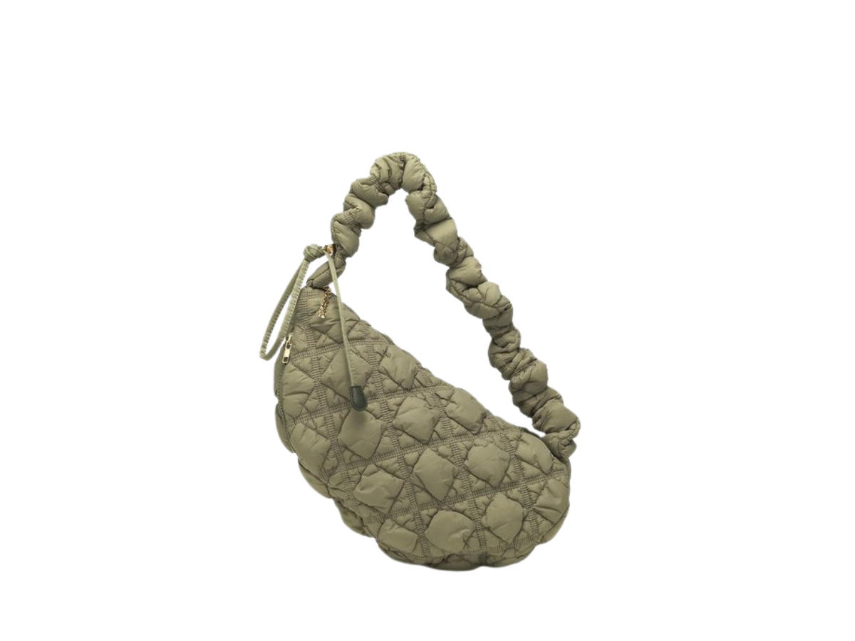 Carlyn Carlyn Cozy M In Nylon With Gold Hardware Khaki