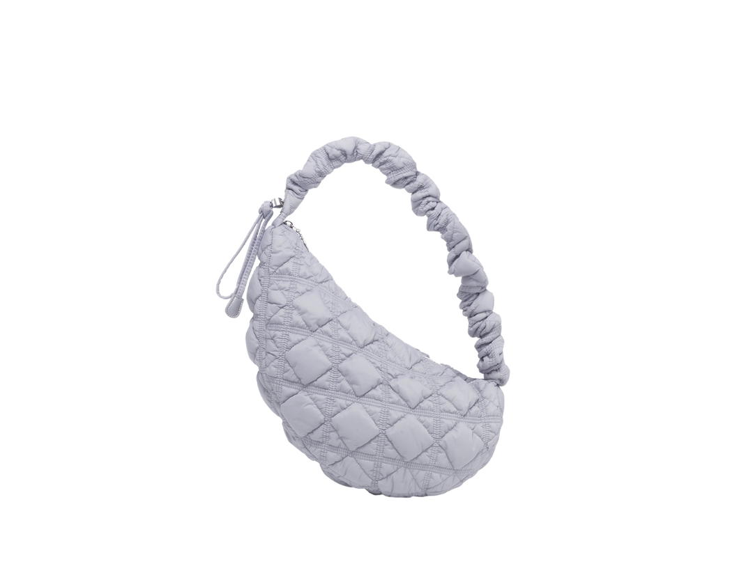 Carlyn Carlyn Cozy M In Nylon With Silver Hardware Ash Blue