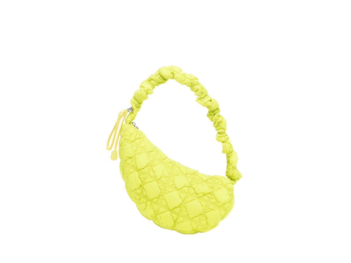 Carlyn Carlyn Cozy M In Nylon With Silver Hardware Lime Neon