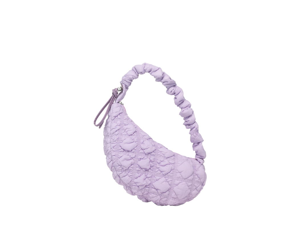 Carlyn Carlyn Cozy M In Nylon With Silver Hardware Pastel Lilac