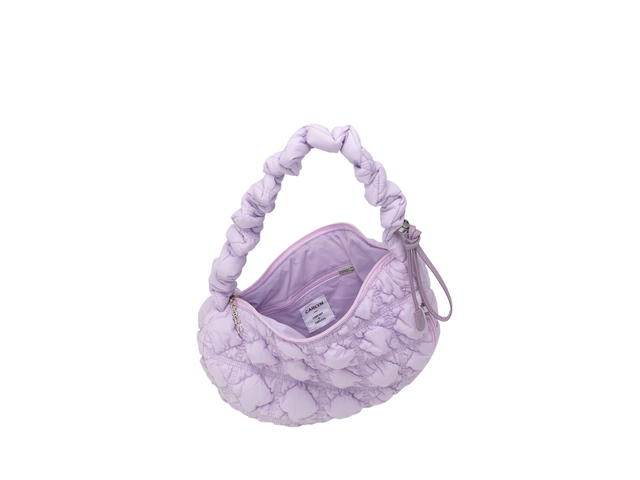 Carlyn Carlyn Cozy M In Nylon With Silver Hardware Pastel Lilac - view 2