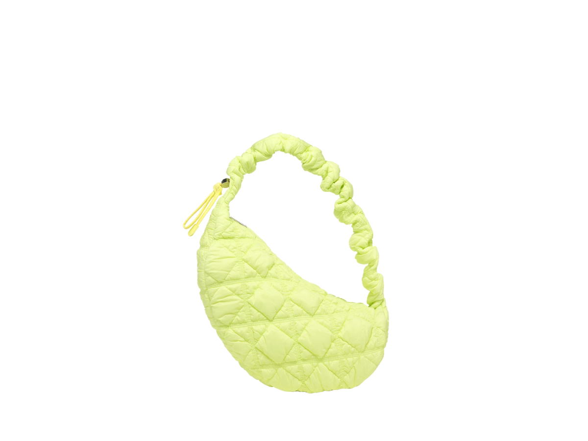 Carlyn Carlyn Cozy L In Nylon With Silver Hardware Lime Neon