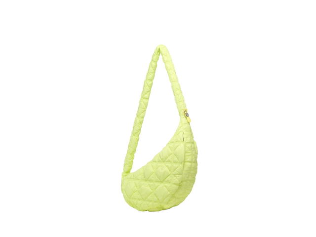 Carlyn Carlyn Cozy L In Nylon With Silver Hardware Lime Neon - view 3