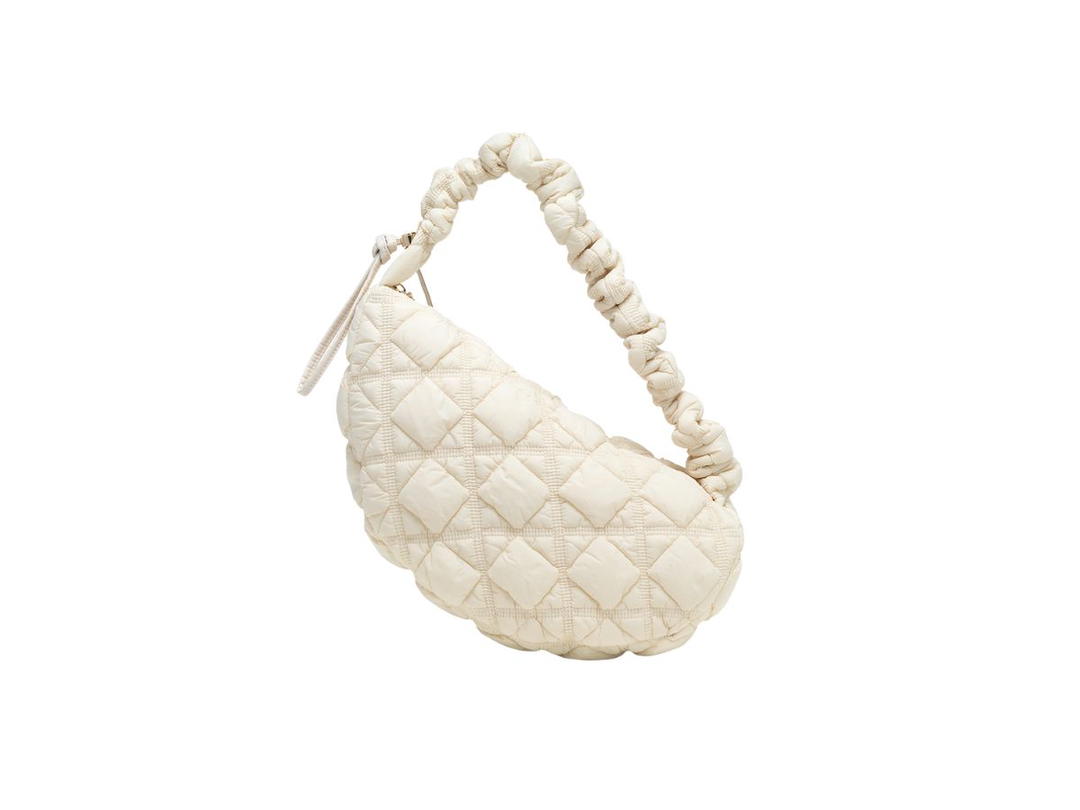 Carlyn Carlyn Cozy M In Nylon With Gold Hardware Ivory