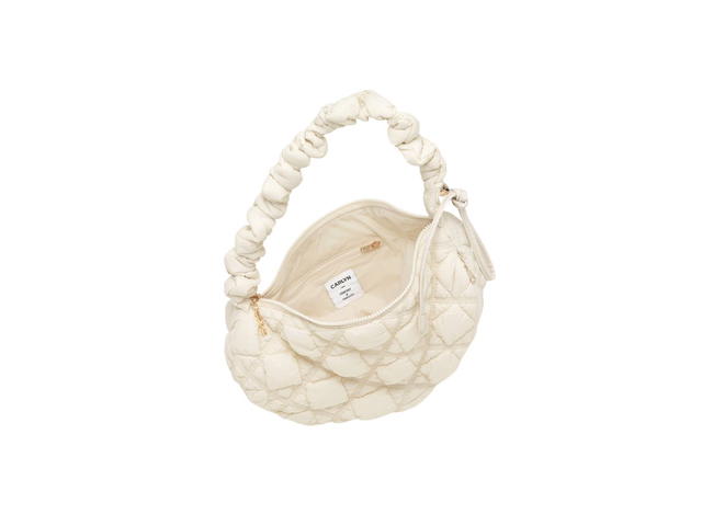 Carlyn Carlyn Cozy M In Nylon With Gold Hardware Ivory - view 2