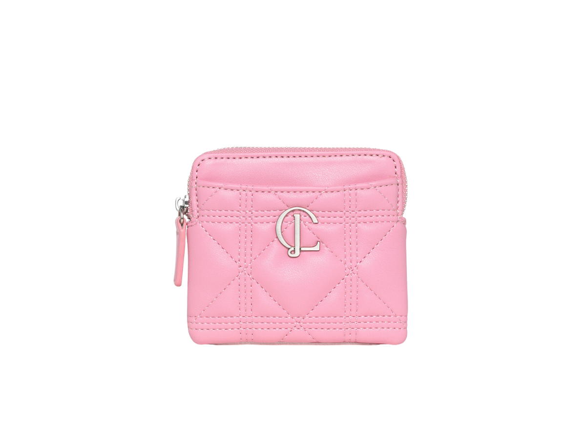 Carlyn Carlyn Cube Wallet In Artificial Leather Pink