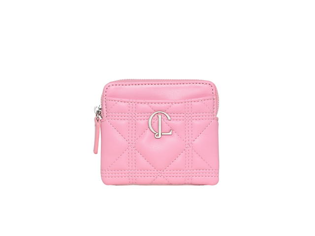 Carlyn Carlyn Cube Wallet In Artificial Leather Pink - view 1