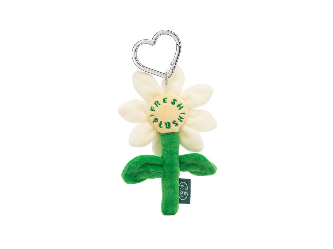 Carlyn Carlyn Flower Keyring White
