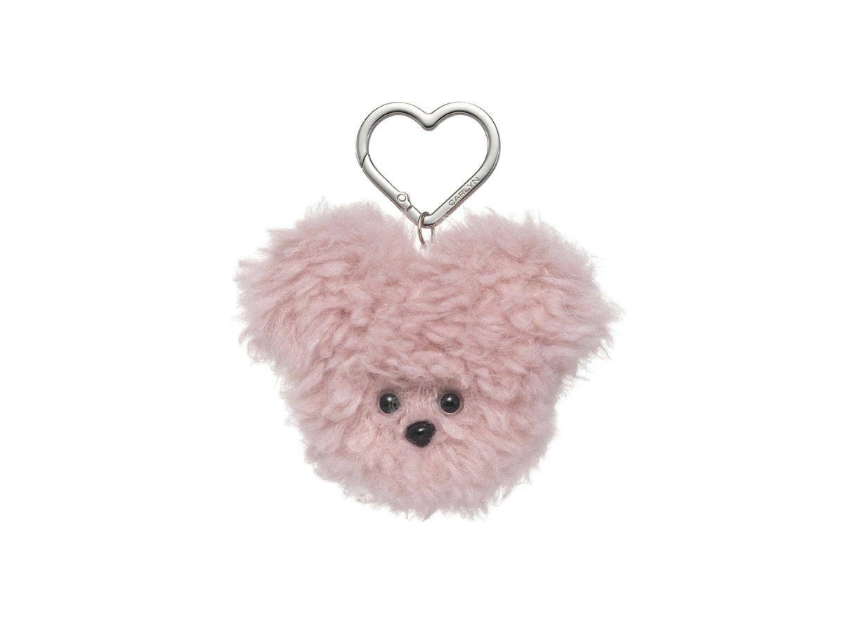 Carlyn Carlyn Fluffy Keyring Pink