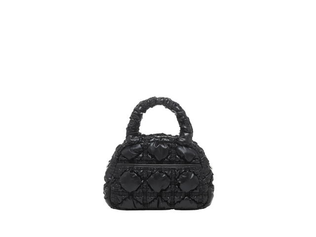Carlyn Carlyn Glam In Nylon-PU With Silver Hardware Black - view 2