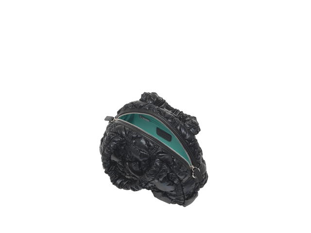 Carlyn Carlyn Glam In Nylon-PU With Silver Hardware Black - view 3