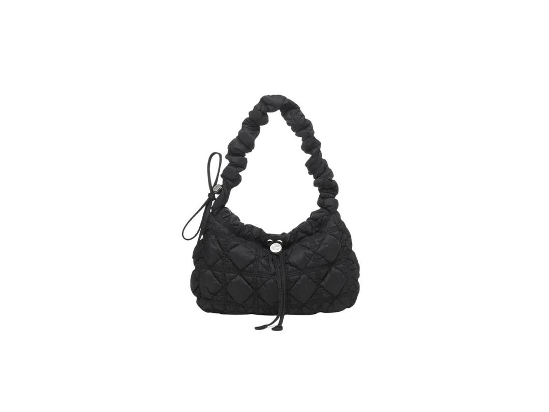 Carlyn Carlyn Joy In Glow Fabric With Silver Hardware Black