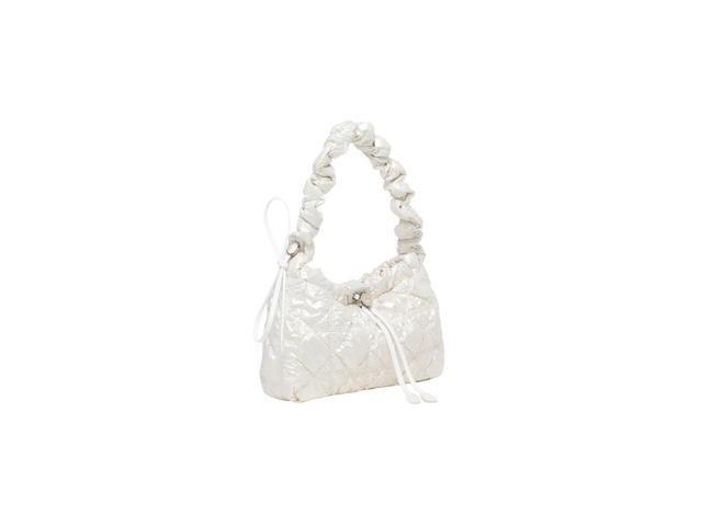 Carlyn Carlyn Joy In Glow Fabric With Silver Hardware Pearl White - view 2